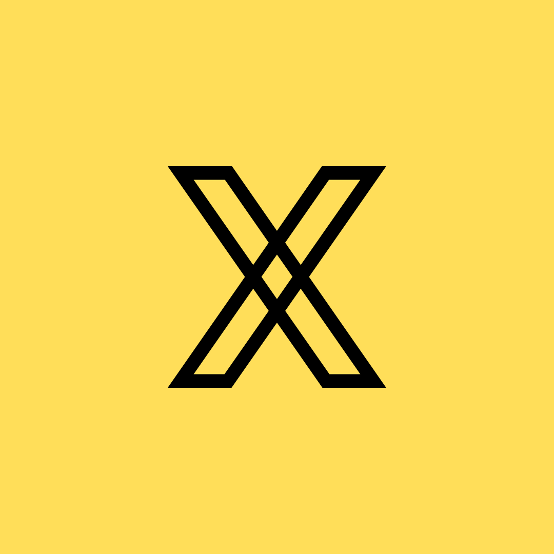 X Logo in Yellow